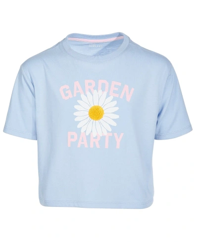 Epic Threads Big Girls Garden Party Graphic T-shirt, Created For Macy's In Blue Topaz