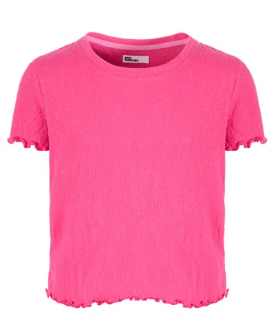 Epic Threads Big Girls Solid-color Textured T-shirt, Created For Macy's In Pink Lightning