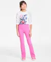 Epic Threads Big Kids Rib Flare-leg Leggings, Exclusively At Macy's In Bright Peo