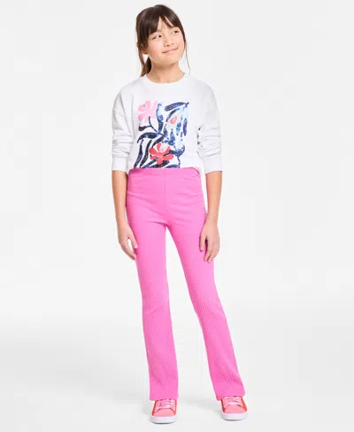 Epic Threads Big Kids Rib Flare-leg Leggings, Exclusively At Macy's In Bright Peo