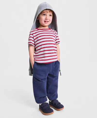 Epic Threads Babies' Boys 12m-5t Fleece Jogger Pants, Macy's Exclusive In Navy Nautical