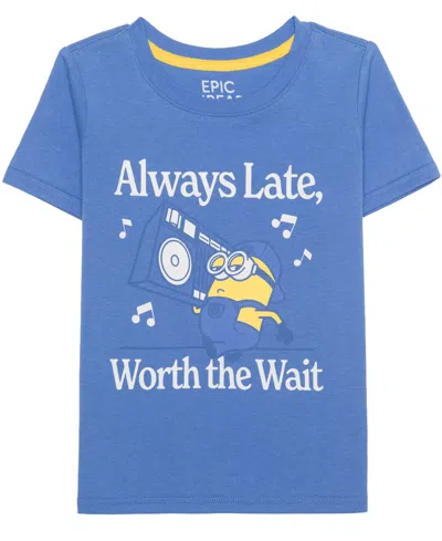 Epic Threads Kids' Boys' 12m-5t Minions Graphic Screen-print T-shirt, Macy's Exclusive In Blue