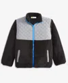Epic Threads Boys 5-20 Solid Sherpa Stand-up Collar Jacket, Macy's Exclusive In Black
