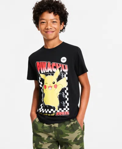 Epic Threads Kids' Boys' 5-20 Pikachu Gotta Catch 'em All Short-sleeve T-shirt In Black