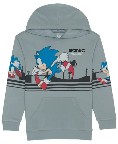 Epic Threads Kids' Boys' 5-20 Sonic City Run Long-sleeve Hoodie In Gray
