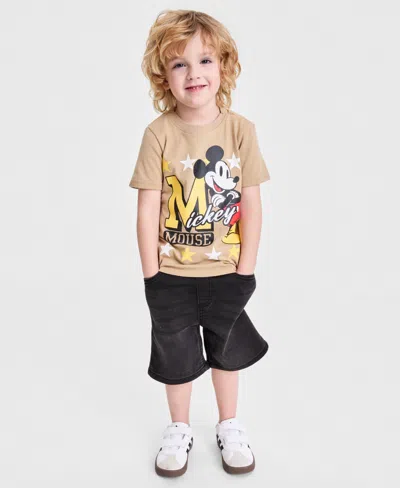 Epic Threads Babies' Boys' Toddler 12m-5t Mickey Mouse T-shirt, Macy's Exclusive In Brown