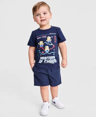 Epic Threads Babies' Boys' Toddler 12m-5t Minions Game T-shirt, Macy's Exclusive In Blue