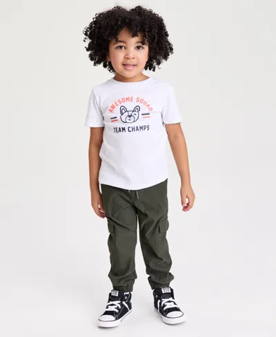 Epic Threads Babies' Boys' Toddler 12m-5t Team Champs Dog T-shirt, Macy's Exclusive In White