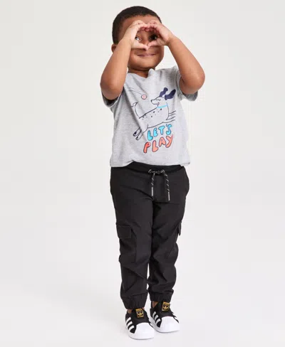 Epic Threads Babies' Boys' Toddler 12m-5t Cargo Tech Jogger Pants, Macy's Exclusive In Black