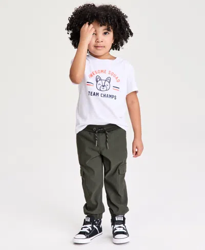 Epic Threads Babies' Boys' Toddler 12m-5t Cargo Tech Jogger Pants, Macy's Exclusive In Multi