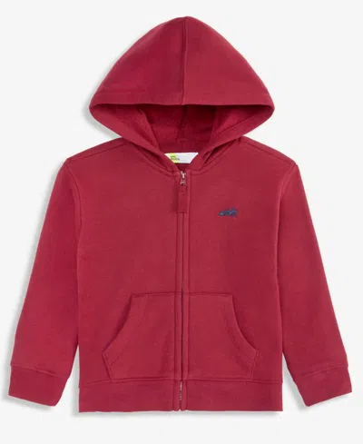 Epic Threads Babies' Boys' Toddler 12m-5t Fleece Icon Zip-up Hoodie, Macy's Exclusive In Chinese Apple