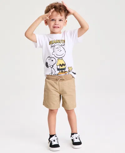 Epic Threads Boys' Toddler 12m-5t Twill Shorts, Macy's Exclusive In Neutral