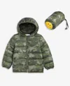 Epic Threads Boys Toddler 2t-4t Camo Packable Jacket, Macy's Exclusive In Green
