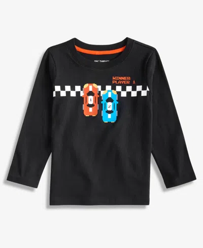 Epic Threads Babies' Boys Toddler 2t-4t Car Race Long-sleeve T-shirt, Macy's Exclusive In Black