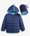 Epic Threads Boys Toddler 2t-4t Dino Lightweight Hooded Packable Jacket, Macy's Exclusive In Blue