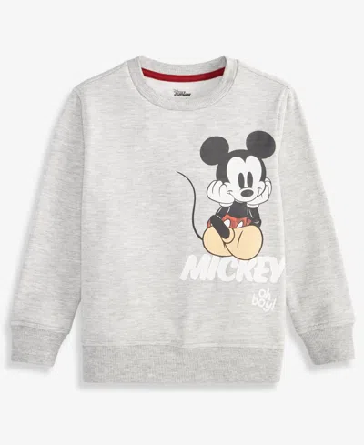 Epic Threads Babies' Boys Toddler 2t-4t Mickey Graphic Long-sleeve Sweatshirt, Macy's Exclusive In Gray