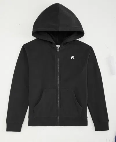 Epic Threads Boys' Xs-xl Fleece Icon Zip-up Hoodie, Macy's Exclusive In Deep Black