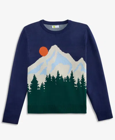 Epic Threads Kids' Boys' Xs-xl Long-sleeve Mountain Sweater, Macy's Exclusive In Blue