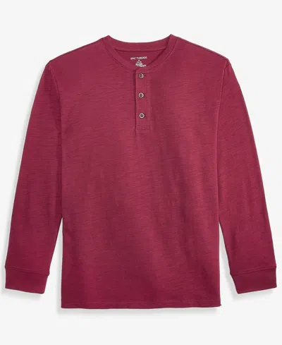 Epic Threads Kids' Boys' Xs-xl Long-sleeve Slub Henley T-shirt, Macy's Exclusive In Burgundy