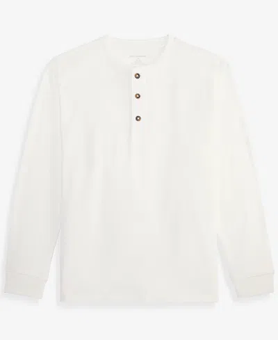 Epic Threads Kids' Boys' Xs-xl Long-sleeve Slub Henley T-shirt, Macy's Exclusive In White