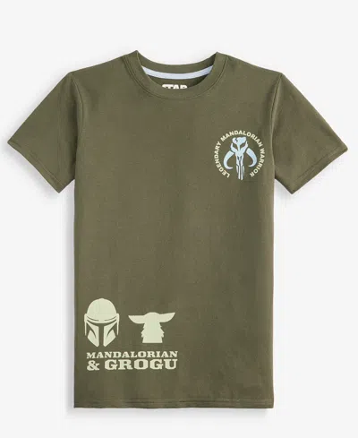 Epic Threads Kids' Boys' Xs-xl Mandalorian & Grogu Short-sleeve T-shirt, Macy's Exclusive In Blue
