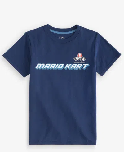Epic Threads Kids' Boys' Xs-xl Mario Kart Short-sleeve T-shirt, Macy's Exclusive In Blue