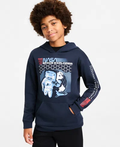 Epic Threads Kids' Boys' Xs-xl Nasa Space Explorer Pullover Hoodie, Macy's Exclusive In Black