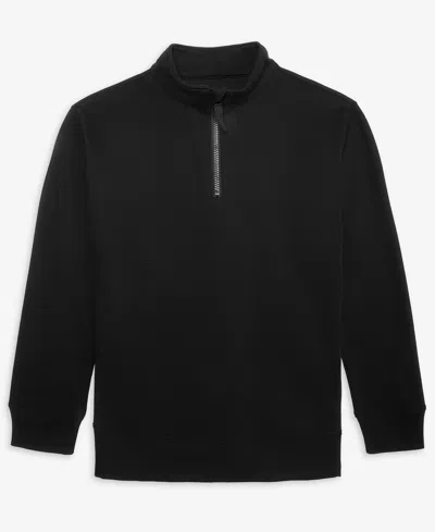 Epic Threads Kids' Boys' Xs-xl Ribbed Quarter-zip Sweater, Macy's Exclusive In Black