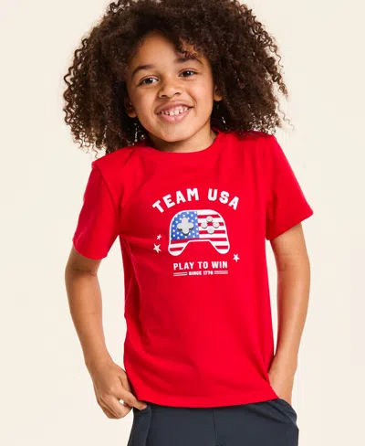 Epic Threads Kids' Boys' Xs-xl Team Usa Gamer T-shirt, Macy's Exclusive In Red