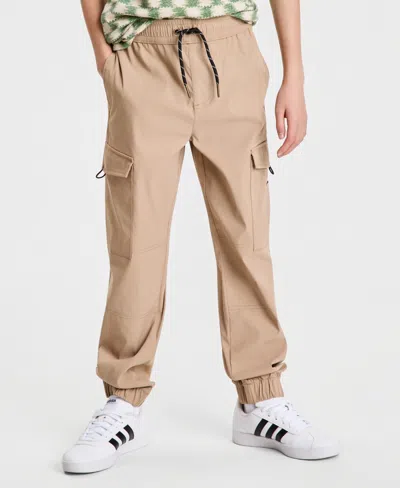 Epic Threads Kids' Boys' Xs-xl Tech Cargo Jogger Pants, Macy's Exclusive In Brown