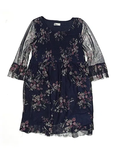 Pre-owned Epic Threads Kids' Dress In Blue