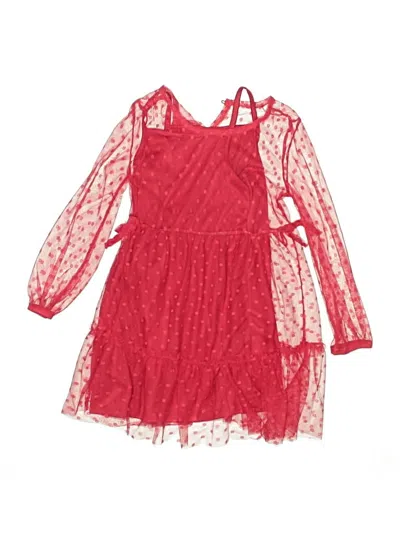 Pre-owned Epic Threads Kids' Dress In Red