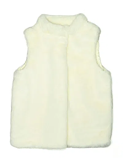 Pre-owned Epic Threads Kids' Faux Fur Vest In Ivory