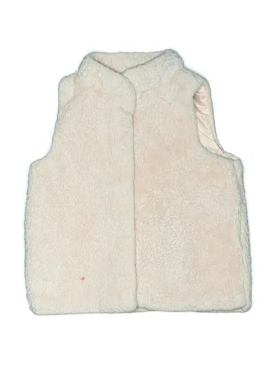 Pre-owned Epic Threads Kids' Faux Fur Vest In Ivory