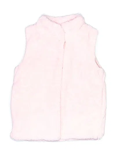 Pre-owned Epic Threads Kids' Faux Fur Vest In Pink