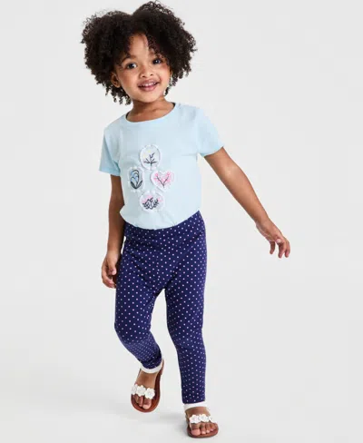 Epic Threads Babies' Girls' 12m-5t Dot-print Leggings, Macy's Exclusive In Blue