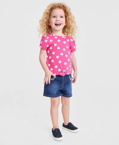 Epic Threads Kids' Girls' 12m-5t Heart Tie T-shirt, Macy's Exclusive In Pink