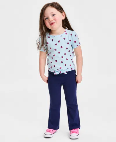 Epic Threads Babies' Girls' 12m-5t Ladybug-print Tie T-shirt, Macy's Exclusive In Blue