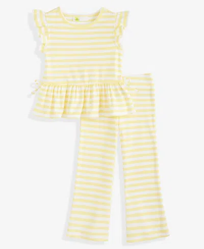 Epic Threads Babies' Girls' 12m-5t Striped Top And Pants, 2-piece Set, Macy's Exclusive In Yellow