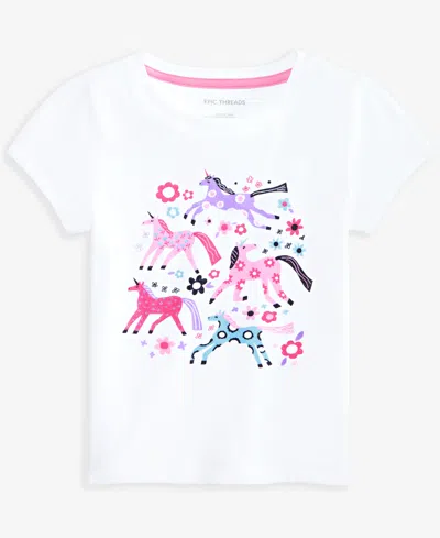 Epic Threads Babies' Girls' 12m-5t Unicorns Tee, Macy's Exclusive In White