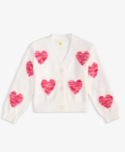 Epic Threads Babies' Girls 12m Xl Textured Heart Long Sleeve Cardigan Macys Exclusive In Multi