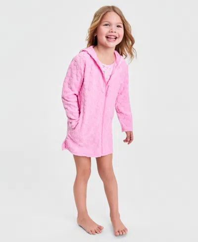 Epic Threads Babies' Girls' 2-6x Textured Floral Terry Cover-up, Macy's Exclusive In Pink