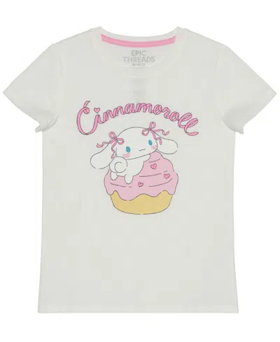 Epic Threads Kids' Girls' 4-16 Cinnamoroll Bakery Graphic Short-sleeve T-shirt In Angel White