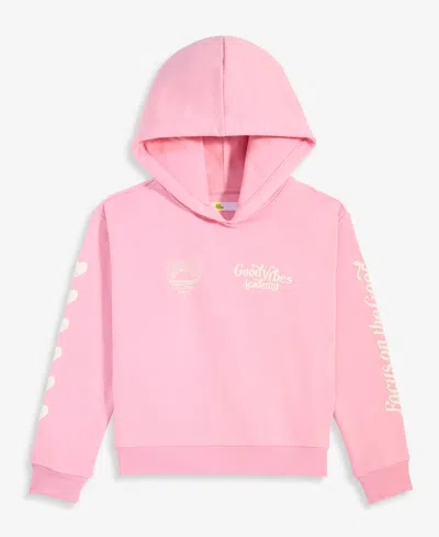 Epic Threads Girls' 4-16 Good Vibes Long-sleeve Hoodie, Macy's Exclusive In Bonbon