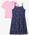 Epic Threads Girls 5-20 2-pc. Ditsy Star-print Dress & T-shirt Set, Macy's Exclusive In Multi