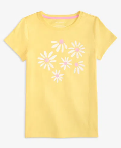 Epic Threads Kids' Girls' 5-20 Daisies T-shirt, Macy's Exclusive In Yellow