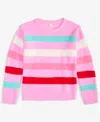Epic Threads Girls 5-20 Feather Stripe Long-sleeve Sweater, Macy's Exclusive In Multi