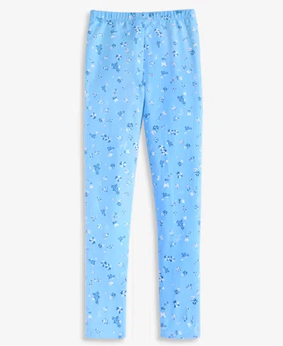 Epic Threads Kids' Girls' 5-20 Floral-print Leggings, Macy's Exclusive In Blue
