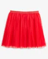 Epic Threads Girls 5-20 Glitter-waistband Tulle Skirt, Macy's Exclusive In Red