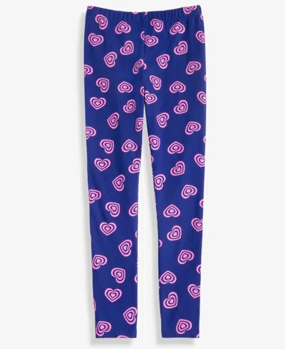 Epic Threads Kids' Girls 5-20 Hearts-print Leggings, Macy's Exclusive In Blue